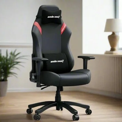 Andaseat LUNA Series Large Gaming Chair - Black/Red